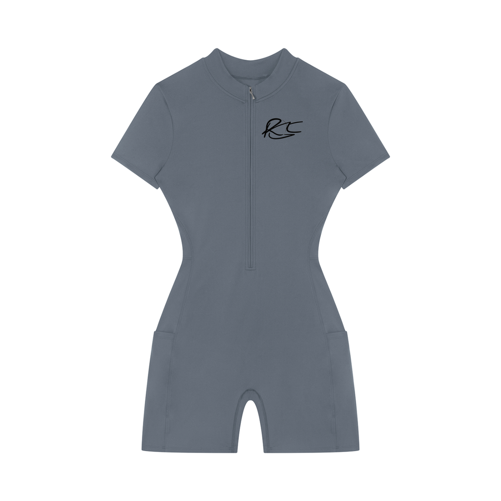 GRANTED Women's Quarter-Zip Romper